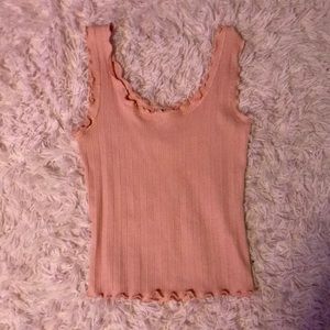 vylette size small textured pink tank top